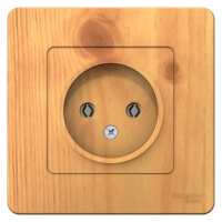 Розетка без заземления без шторок скрытой установки 16A 250В Systeme Electric Blanca Ясень