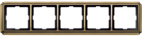 Рамка 5-постовая Merten Antique Античная латунь