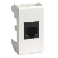 Розетка компьютерная RJ-45 кат. 5e, экранированная Keystone Hyperline (1 мод.) / белый DKC Viva Розетка компьютерная RJ-45 кат. 5e, экранированная Keystone Hyperline (1 мод.) / белый DKC Viva