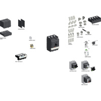 Заглушки клеммные для последовательного подключения 4P аппарата Schneider Electric Compact/VigiCompact NSX400-630