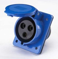 Розетка для скрытой проводки 423 2Р+РЕ 32А 220В IP44 DEKraft