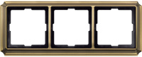 Рамка 3-постовая Merten Antique Античная латунь