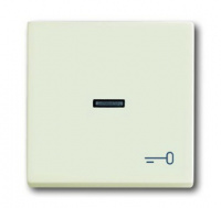 Клавиша для механизма 1-клавишного выкл-ля/переключателя/кнопки с прозрачной линзой и символом КЛЮЧ ABB Solo/Future chalet-white