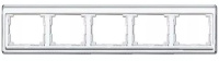 Рамка 5-постовая горизонтальная Jung SL 500 Белый