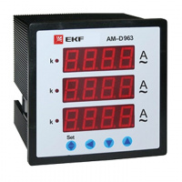 Амперметр цифровой на панель 96х96 трехфазный EKF PROxima AM-D963