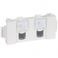 Розетка RJ45 кат. 6 FTP 3 модуля CD Legrand Mosaic