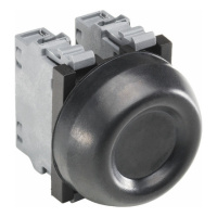 Кнопка KP6-40B черная с резиновым колпачком IP66 с монтажной колодкой ABB