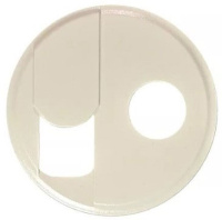 Накладка розетки RJ45 + TV Legrand Celiane Слоновая кость