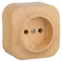 Розетка без заземления IP20 Legrand Quteo Сосна