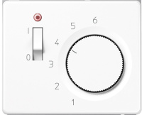 Накладка термостата комнатного с выключателем Jung Белый