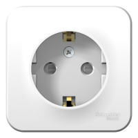 Розетка с заземлением со шторками накладного монтажа 16A 250В Systeme Electric Blanca Белый
