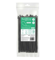 Systeme Electric Стяжка кабельная нейлоновая 200х4.8 Чёрная (100шт) в пакете с замком ЗИП-ЛОК