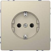 Розетка с заземлением 16A безвинт.зажим Merten D-Life Сахара