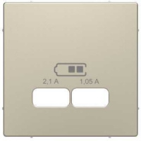 Центральная накладка для USB механизма 2,1A SD Merten D-Life Сахара
