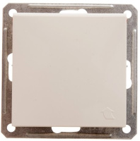 Розетка с заземлением с защитными шторками с крышкой IP44 Wessen 59 Слоновая кость