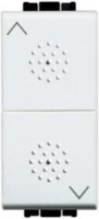 Переключатель 2х кнопочный 1 - 0 - 2, 16A 1 мод Bticino Living Light Белый