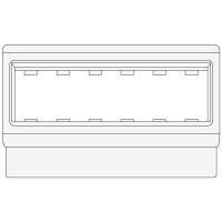Рамка-суппорт под 6М PDA-3DN 100 для "Viva" DKC In-Liner Белый