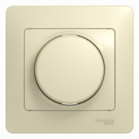Светорегулятор (диммер) поворотный 300 Вт Schneider Electric Glossa Бежевый