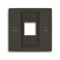 Накладка коммуникационной розетки 0210/11/19 ABB BJB Basic55 château Черный