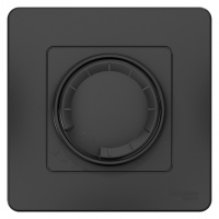 Светорегулятор поворотно-нажимной универсальный скрытой установки 400ВТ Systeme Electric Blanca Антрацит
