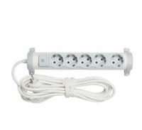 Legrand Многорозеточный блок ''Комфорт'' 5 x 2К+З - с кабелем длиной 5 м