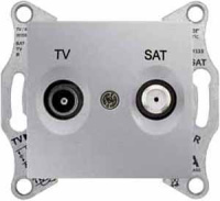 Розетка TV-SAT оконечная 1dB Schneider Electric Sedna Алюминий