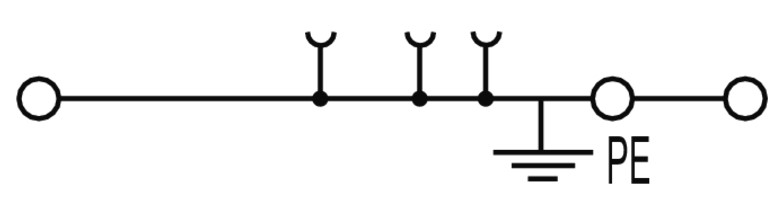 Клеммник заземления A3C 2.5 PE пружина 2.5 мм.кв желто-зеленый ...
