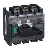 Выключатель-разъединитель, монтаж на плате 3P / с чёрной рукояткой Schneder Electrc nterpact NV200