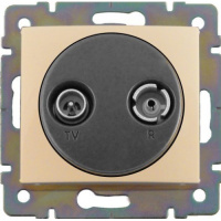 Розетка TV-FM проходная 14дБ Legrand Valena Слоновая кость