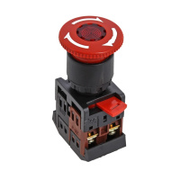 Кнопка поворотная c блокировкой и подстветкой NO+NC грибок EKF PROxima ANE-22