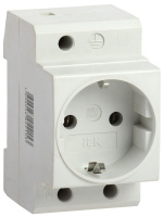 Розетка на DIN-рейку с заземлением РАр10-3-ОП IEK