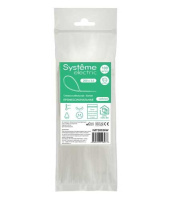 Systeme Electric Стяжка кабельная нейлоновая 200х3.6 Белая (100шт) в пакете с замком ЗИП-ЛОК