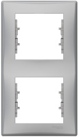 Рамка 2-постовая вертикальная Schneider Electric Sedna Алюминий