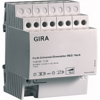 Светорегулятор универсальный REG-типа с радиоуправлением на DIN-рейку 50-400 Вт Gira FKB-SYS
