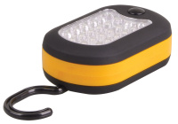 Светильник переносной LED24+3, крюк, 3AAA, IP44 / желтый/черный IEK ДРО2024