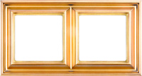 Золото Рамка 2-постовая Jung Eco Profi DECO