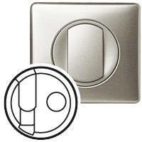 Накладка розетки RJ45 + TV Legrand Celiane Титан