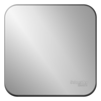 Выключатель 1-клавишный накладного монтажа (cхема 1) с самовозвратом с изолирующей пластиной 10A Systeme Electric Blanca Алюминий