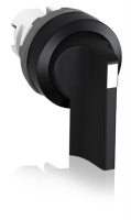 Переключатель M3SS4-10B (длинная ручка) черный 3-х позиционный без подсветки с фиксацией ABB