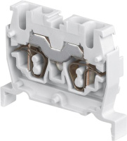Клемма DS2,5/5.2L пруж. 2.5мм.кв. серая, мини, DIN3 ABB