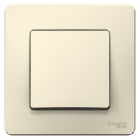 Выключатель 1-клавишный скрытой установки (cхема 1) 6A 250B Systeme Electric Blanca Молочный