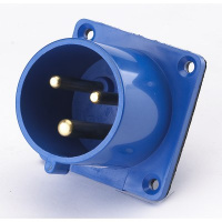 Вилка для скрытой проводки 623 2P+PE 32A 220В IP44 В DEKraft