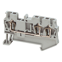 Клеммник пруж проход 2,5мм2 3тчк оранж Schneider Electric