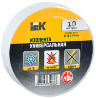 Изолента 0,13х15 мм белая 10 метров IEK