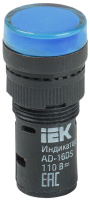 Лампа AD16DS (LED) матрица d16мм синий 36В AC/DC IEK