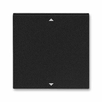 Управляющий элемент Busch-Jalousiecontrol®II с маркировкой антрацит / дымчатый чёрный ABB Levit M