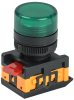 Лампа AL-22TE сигнальная d22мм зеленый неон/240В цилиндр IEK