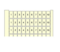 Маркировка горизонтальная ABB RC510 10X(11 A20)