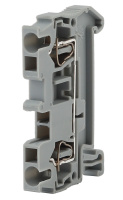 Клеммник на DIN-рейку безвинтовой (ЗНБ) 6 мм² 52A серый Эра