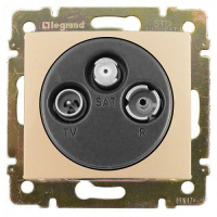 Розетка TV-FM-SAT проходная 14дБ Legrand Valena Слоновая кость